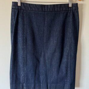 J. Crew Vintage 00's Dark Denim Pencil Skirt